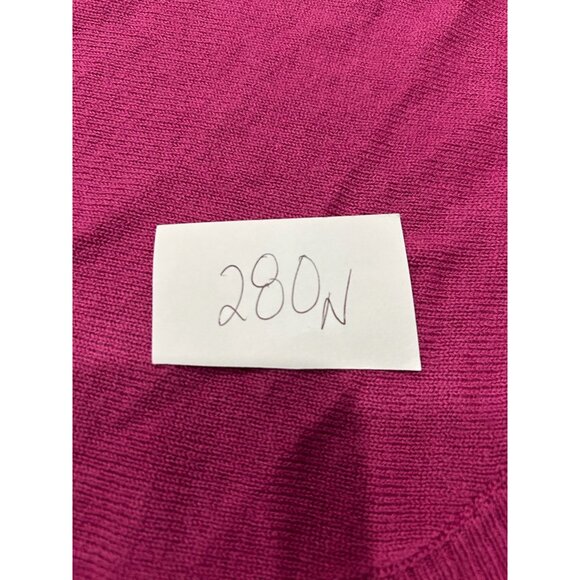 Birch NY NWT Womens Fuchsia Cowl Neck Pullover Sweater with Button Details SZ XL - Picture 10 of 10